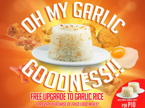 Free Garlic Rice upgrade